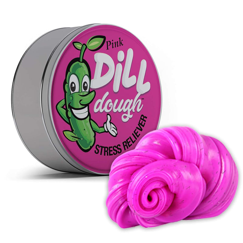 Pink Dill Dough Stress Reliever Putty Glow In The Dark Funny Pickle Gag Stocki