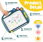 Magnetic Drawing Board for Kids with Stamps and Erasable Doodle Screen