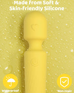 Mini Vibrator Wand, Cordless &amp; Waterproof Massager for Clitoral