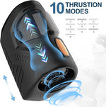 Automatic Male Masturbator with 10 Thrusting & Vibration Modes and Visual Window