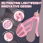 Lightweight 3D-Printed Male Chastity Cage with Lock & 5 Ring Sizes