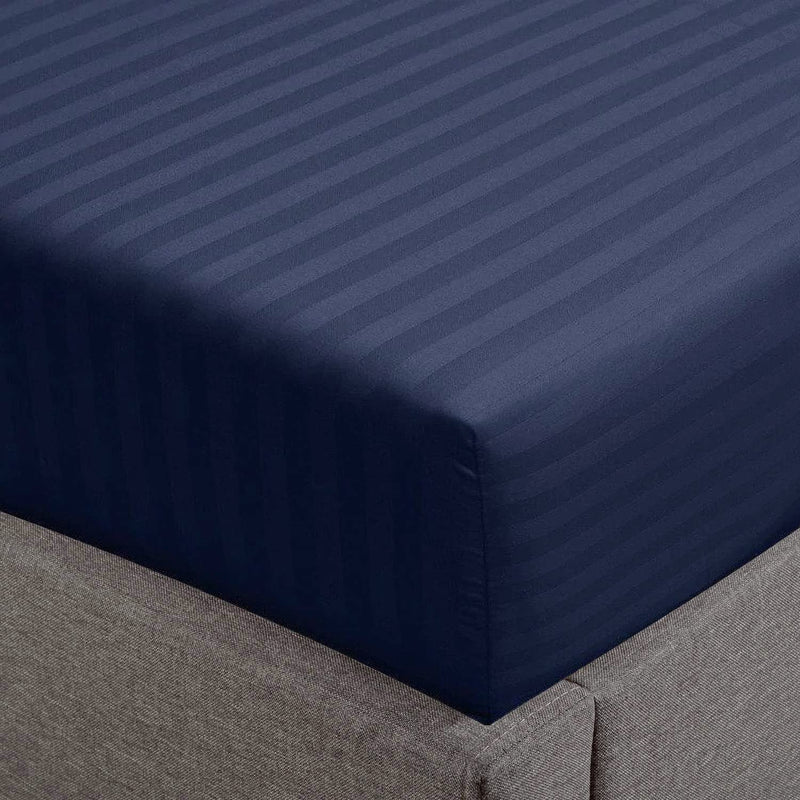 Fitted Sheet Queen Size, 100% Cotton Hotel Quality 18 Inch Extra Deep Pocket F