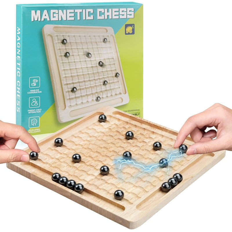 Magnet Game,Magnetic Chess Game,Table Top Magnetic Chess Fun Family Games F