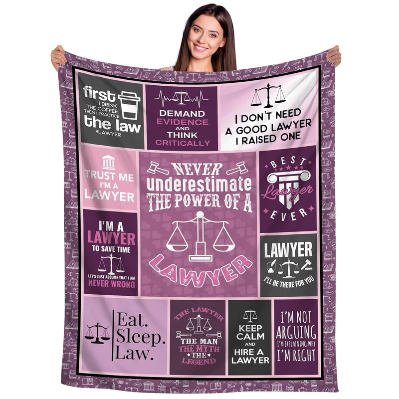 Lawyer Gifts For Men Women, Plush Blanket 60"X50", Gift For Lawyer, Graduation