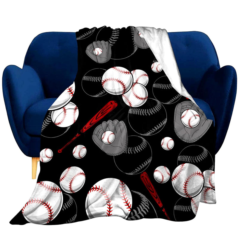 Super Soft Soccer Blanket Lightweight Cozy 3D Printed Flannel Baseball Basketb