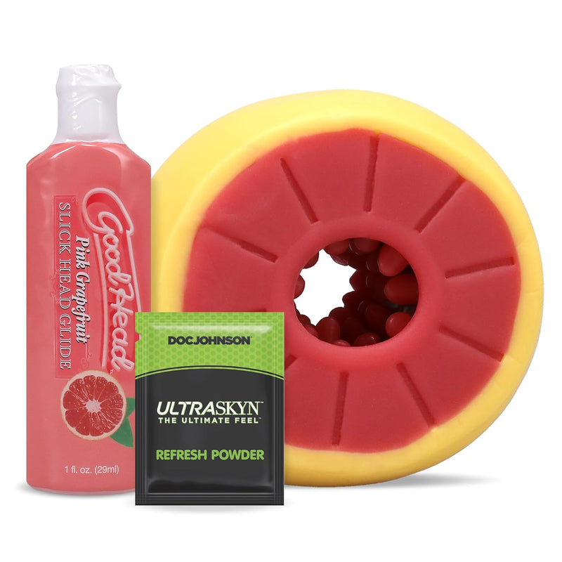 Goodhead - Grapefruit Blowjob Set - For Adults Only, Yellow, Pink