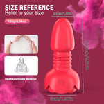 Thrusting Anal Plug with Remote Control Vibrating Prostate 10 Modes