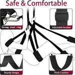 Adjustable Couples Suspension Swing with Padded Seat and Support Straps