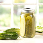 Wide Mouth 32-Ounces Quart Mason Jars with Lids and Bands, (2 Jars)