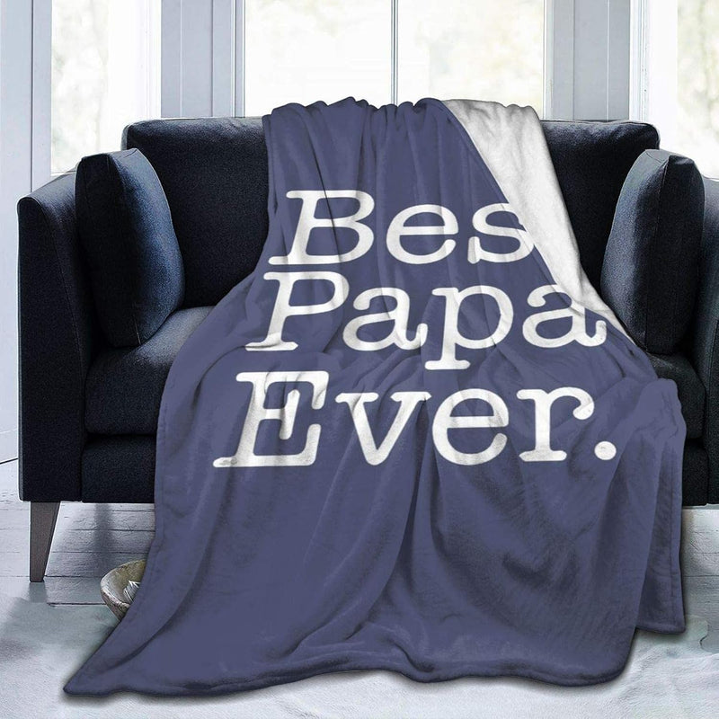 Gifts For Dad,Papa Blanket Gifts From Daughter,Son, Flannel Bed Blanket For Fa
