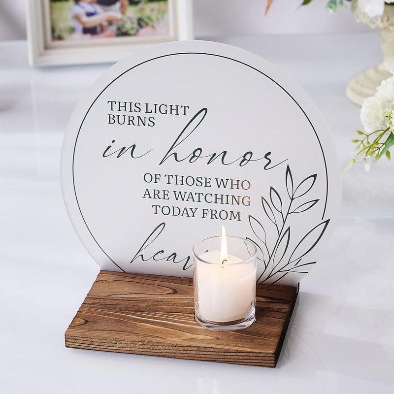 Sympathy Gifts Memorial Candle, In Memory Of Loved One Wedding Signs, Memorial