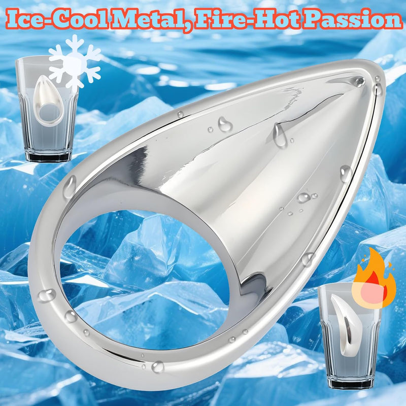 Bondange Weight Bearing Cock Ring For Penile Exercise &Metal Massage Penis Erection Ring Male Sex Toys Adult Sex Toy For Male Training Chastity Device