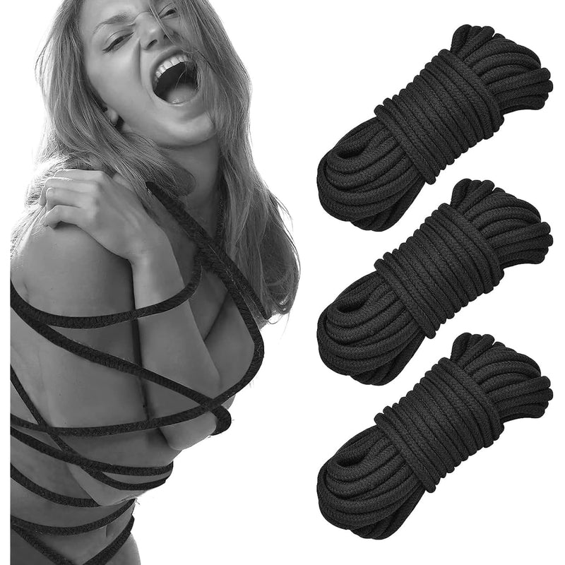 Sex Bondage Sexual Restraints Shibari Rope Kit-3Pack 98Ft/30M