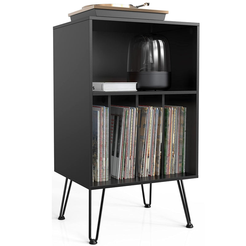 Record Player Stand, Turntable Stand With Record Storage, Vinyl Record Storage