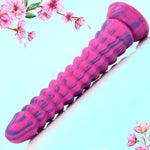 Realistic Dildo 8.58 Inch G-Spot Dildo Silicone Ribbed Fake Penis With Strong Suction Cup Red Mixed-Color Sex Toys For Women Men Vaginal Anal Masturbation