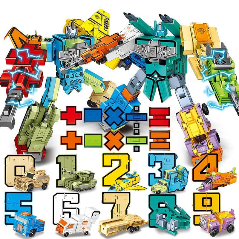 Number Robots Transforming Action Figure Toys,Number Bots Toys, School Clas