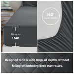 Twin Xl Size Comforter Set 5 Pieces Dark Grey Twin Extra Long Bed In A Bag For College Dorm All Season Bedding Sets With Comforter, Pillow Shams, Flat Sheet, Fitted Sheet And Pillowcases