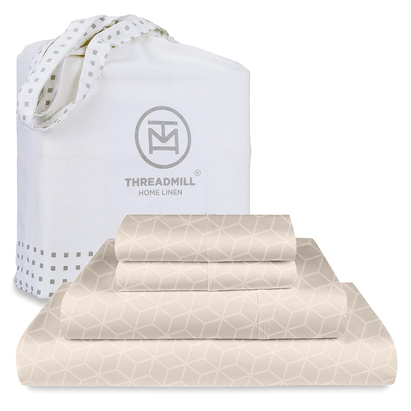 Egyptian Cotton Queen Sheet Set | 100% Certified Egyptian Cotton Bed Sheets Fo