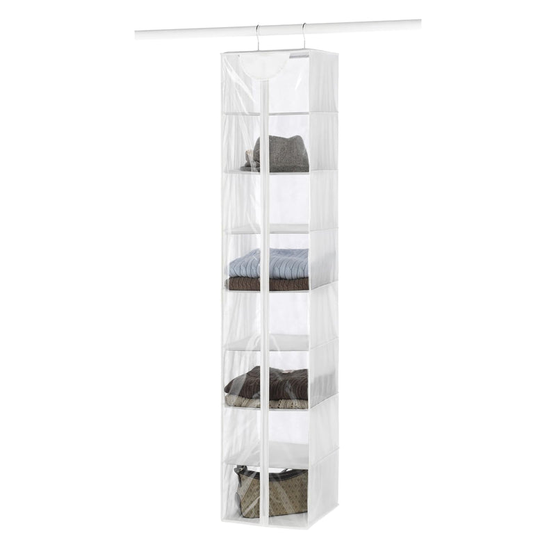 Crystal Clear Hanging Sweater Bag - White