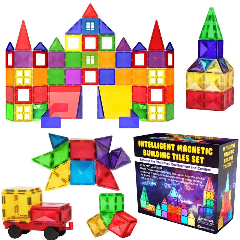 Magnetic Tiles Blocks Building Set For Kids Learning Educational Toys For B