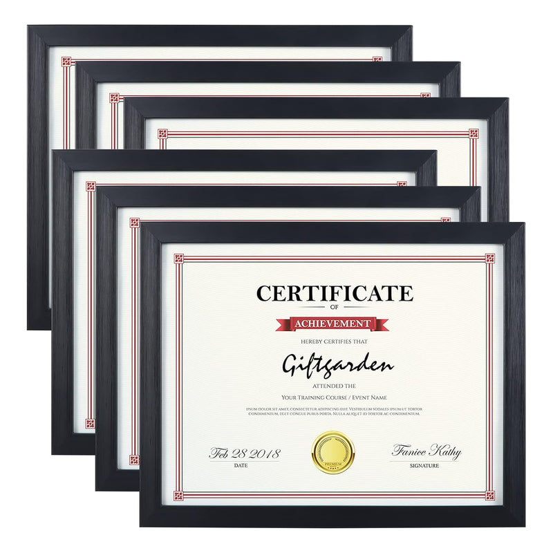 8.5X11 Picture Frames Diploma Certificate Document Award 8.5 X 11 Frame Black,
