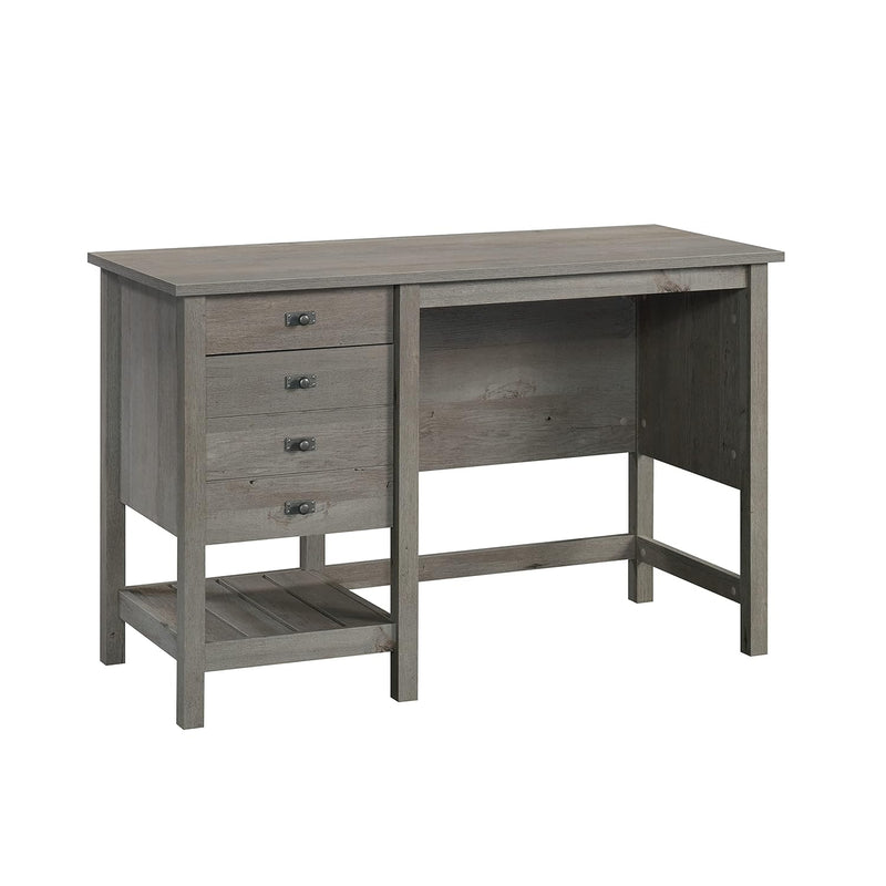 Cottage Road Pedestal Desk With Storage, Mystic Oak Finish