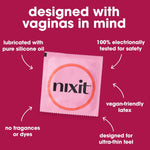 Condoms | Ultra-Thin & Lubricated | No Uti Causing Chemical Irritants | Free From Toxins, Parabens, Spermicide, Glycerin & Fragrances | Vegan-Friendly Latex | 53Mm Wide, 190Mm Long (24 Count)