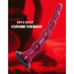 15.5 Inch Long Dildo With Beads, Anal Slink Huge Big Xxl Size, Snake Tentacle Dildo, Suction Cup, Fantasy, Giant, Expander, Butt Plug, Crazy, Eel Sex Toy, Long Anal Plug