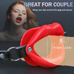 Sexy Open Mounth Gag, Silicone Red Lips Ball Gag For Sex Play, O Ring Bdsm Gag Sex Bondage Gags & Muzzles, Mouth Sex Toy Gag Sex Accessories For Adults Couples Oral