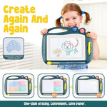 Magnetic Drawing Board for Kids with Stamps and Erasable Doodle Screen