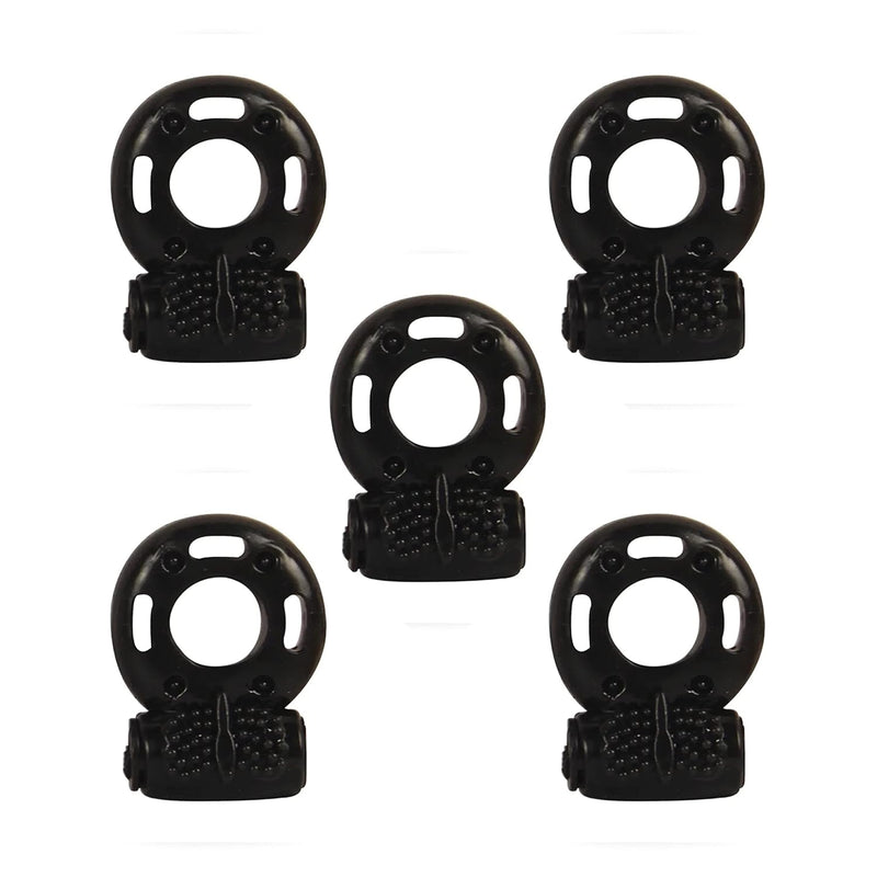 5 Pcs Butterfly Vibrating Penis Rings,Long-Lasting Disposable Cock Vibrating Clitoral Stimulator, Silicone Cock Rings, Male Erection Enhansement Sex Toy Dick Ring