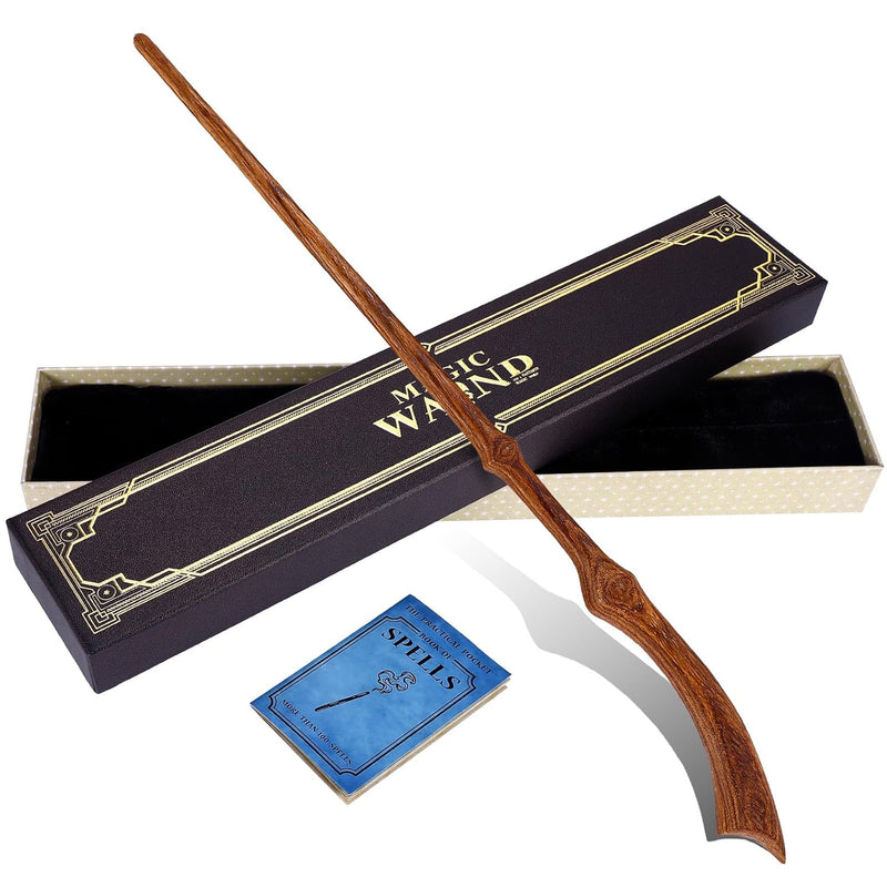 Wooden Magic Wand Wizard Witch Wood Wands Hand Carved For Collection Cosplay C
