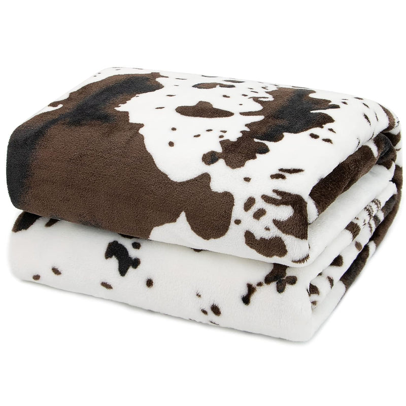 Cute Cow Print Blanket For Kids Cozy Soft Lightweight Cow Throw Blanket Warm F