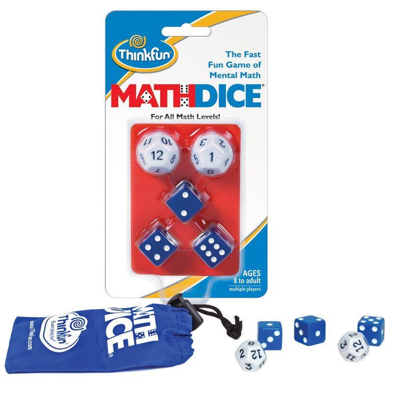 ThinkFun Math Dice - Engaging Mental Math Skill Game | Great for Kids Age 8