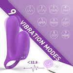Vibrating Cock Ring Sex Toys For Men,Penis Sleeve With Clitoral Stimulator,Penis Ring Vibrator With Remote Control,9 Modes Rechargeable Male Female Couple Sex Toy With G Spot Clitoris Vibrator