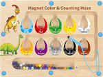 Magnetic Color and Number Maze Toy for Kids Ages 3-5