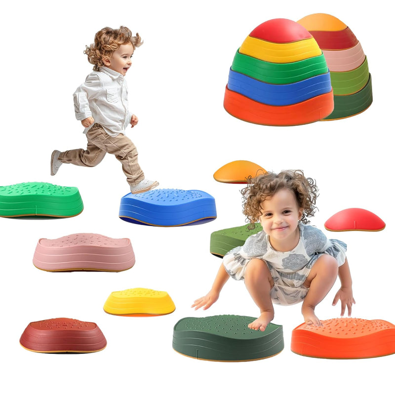 Stepping Stones For Kids, 10Pcs Preschool Toys Promoting Balance Coordination