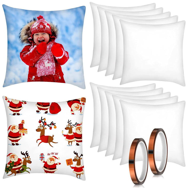 Sublimation Blank Pillow Covers White Polyester Peach Skin Pillow Cases Heat T