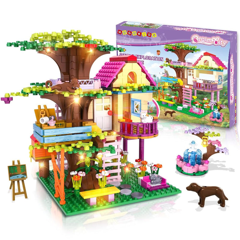 Tree House Stem Building Toy Creative Construction Set 613Pcs Forest House