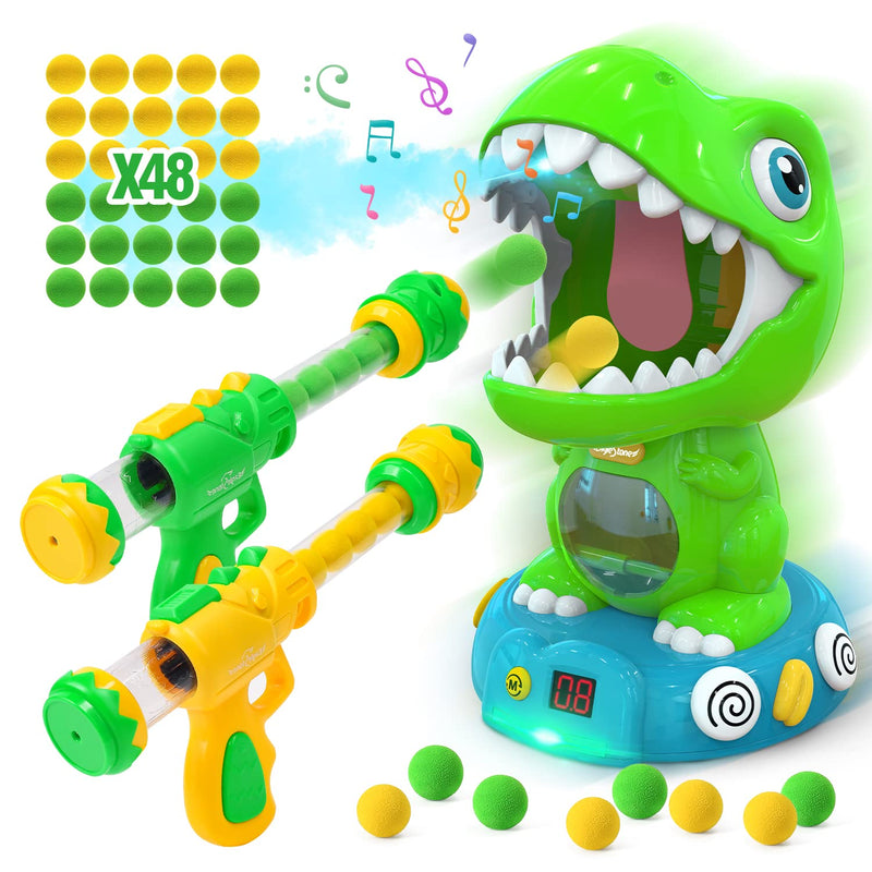 Movable Dinosaur Shooting Toys For Kids 5 7 With Spraying, Electronic Targe