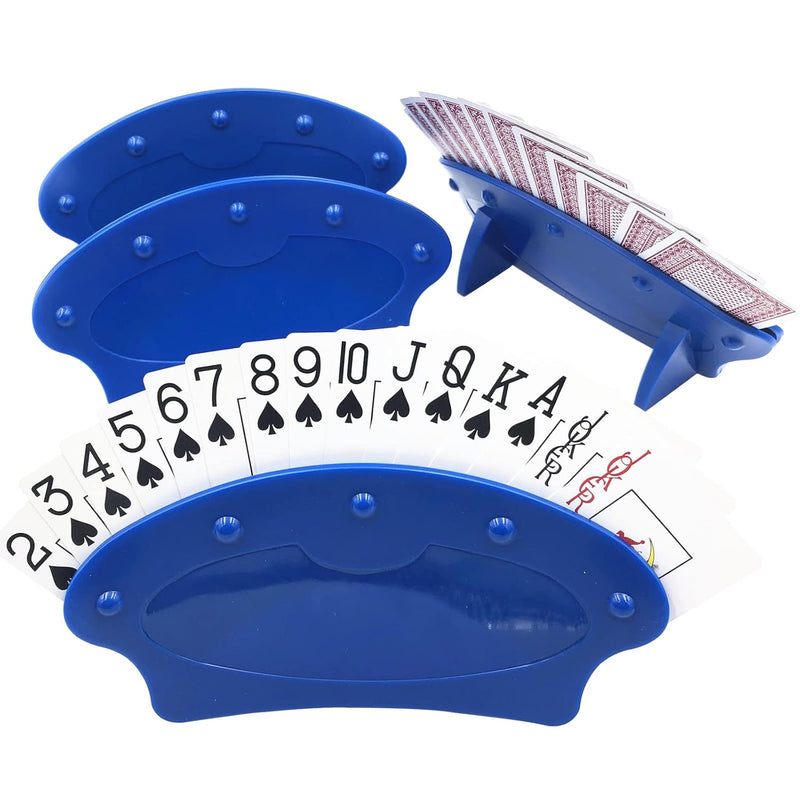 Yuanhe Card Holders for Playing Cards - 4Pack Adults Kids Seniors Canasta C