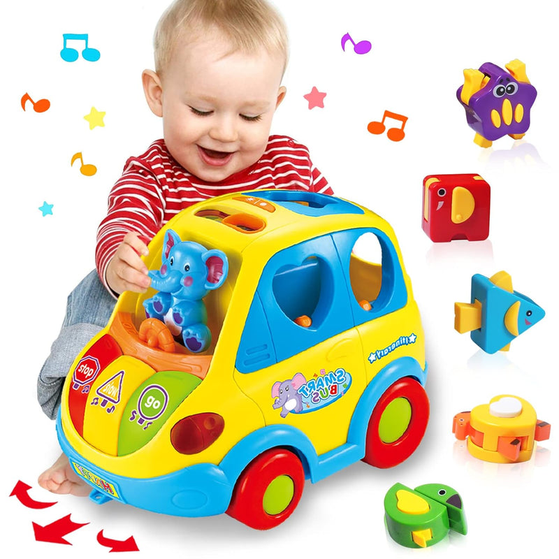 Baby Toys For 1 Year Old Boy Girl Gift Musical Bus Baby Toys 6 12 12 18 Mon