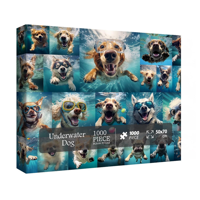 Dog Jigsaw Puzzle For Adults 1000 Piece, Funny Puppy Animal Jigsaw Puzzles,