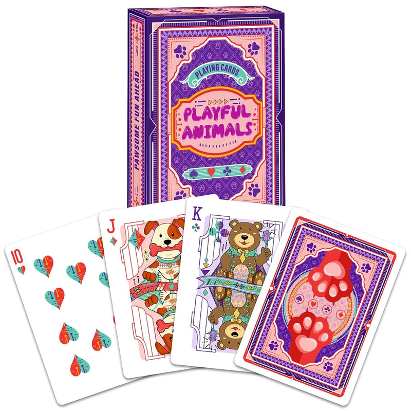 Playful Animals Playing Cards Cute Woodland Card Friends Trivia Decks
