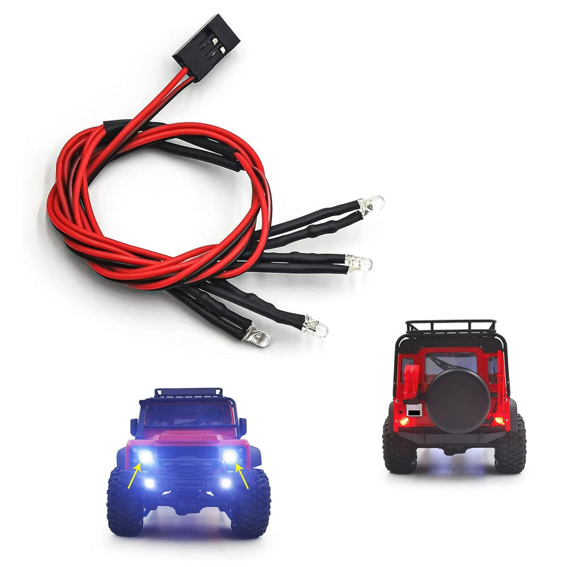 Rc Led White Front Light And Red Rear Light Taillight Set For Trx4M Upgrades 1