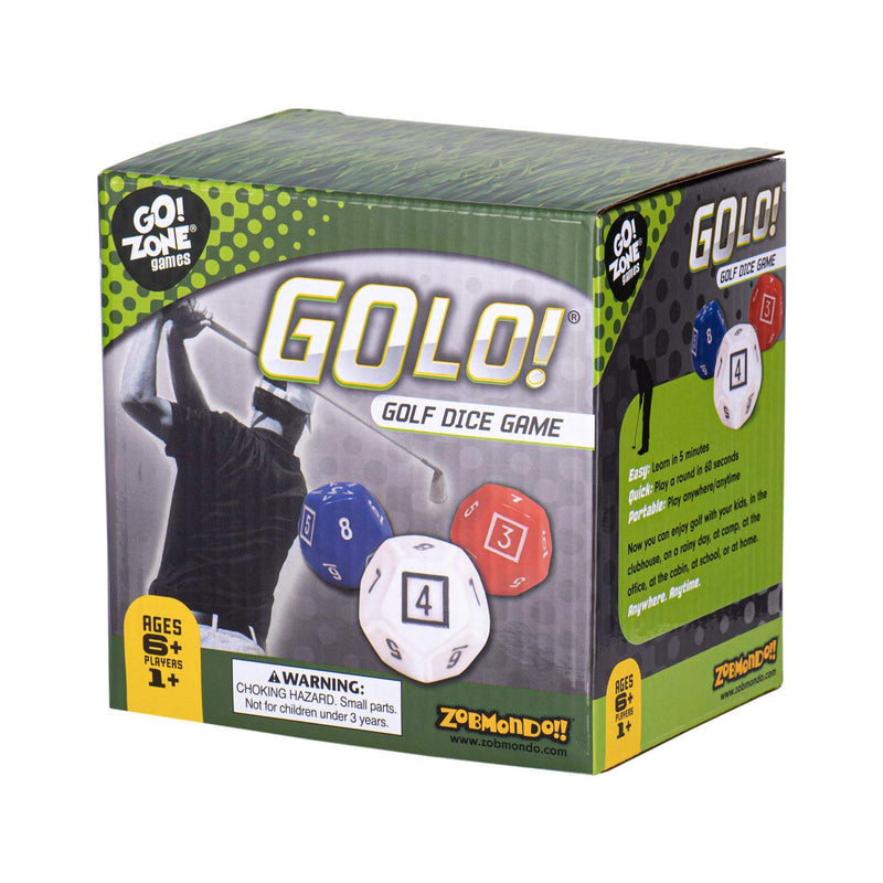 Golo Golf Dice Game For Golfers, Families, And Kids Portable Fun Game For H