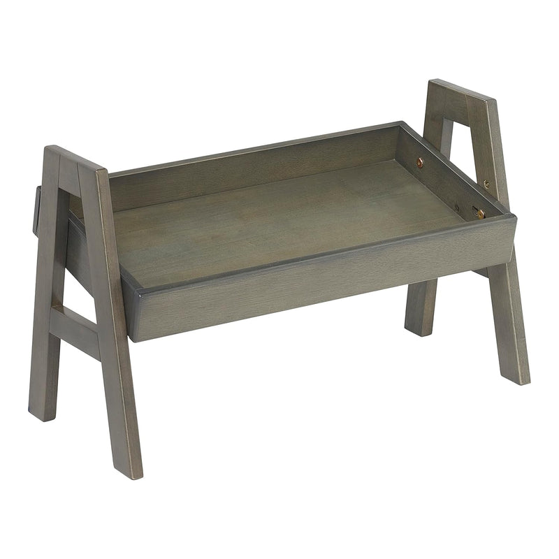Adjustable Stacking Shelf With Full Edge, Bookcase, Grey Wash