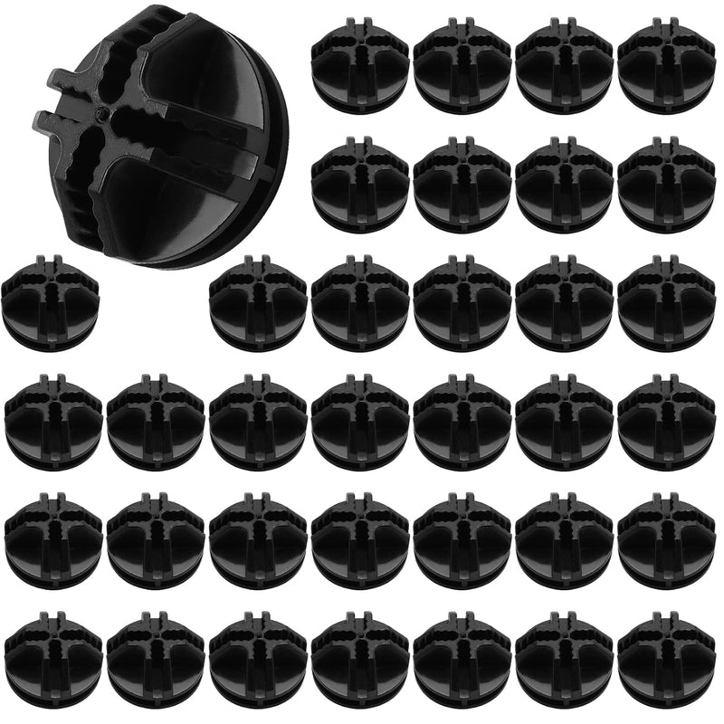 36 Pcs Wire Cube Plastic Connectors For Cube Storage, Black Modular Closet Organ