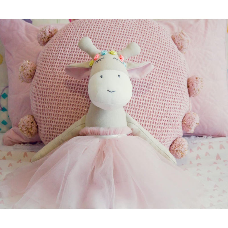 Ivy The Giraffe Plush Doll Handmade Stuffed Animal For Baby, Little Girls C