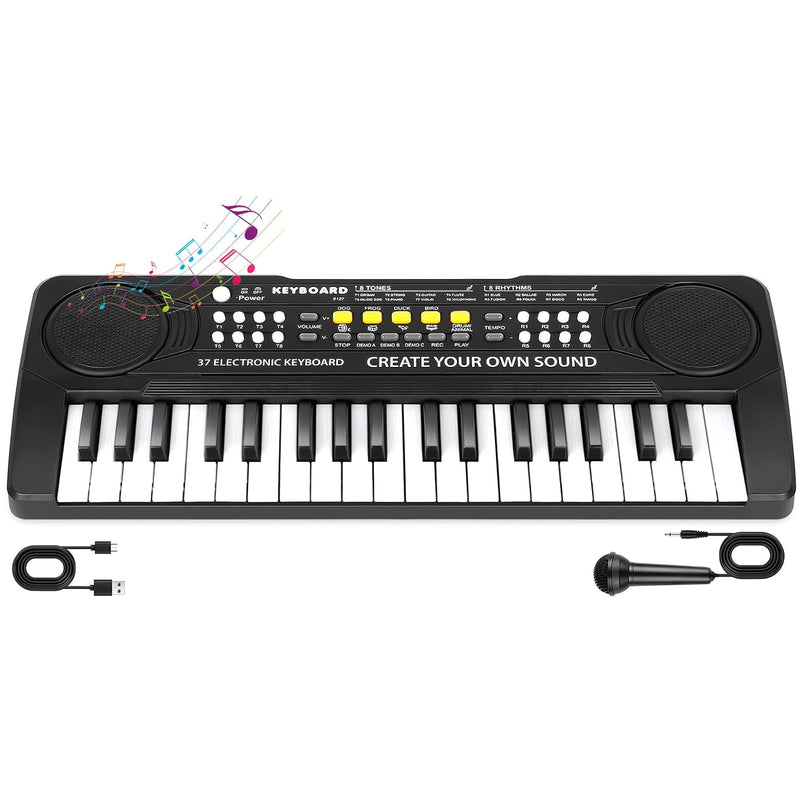 37 Key Upgrade Piano Keyboard for Kids Musical Toys for 3 4 5 6 Year Old Gi